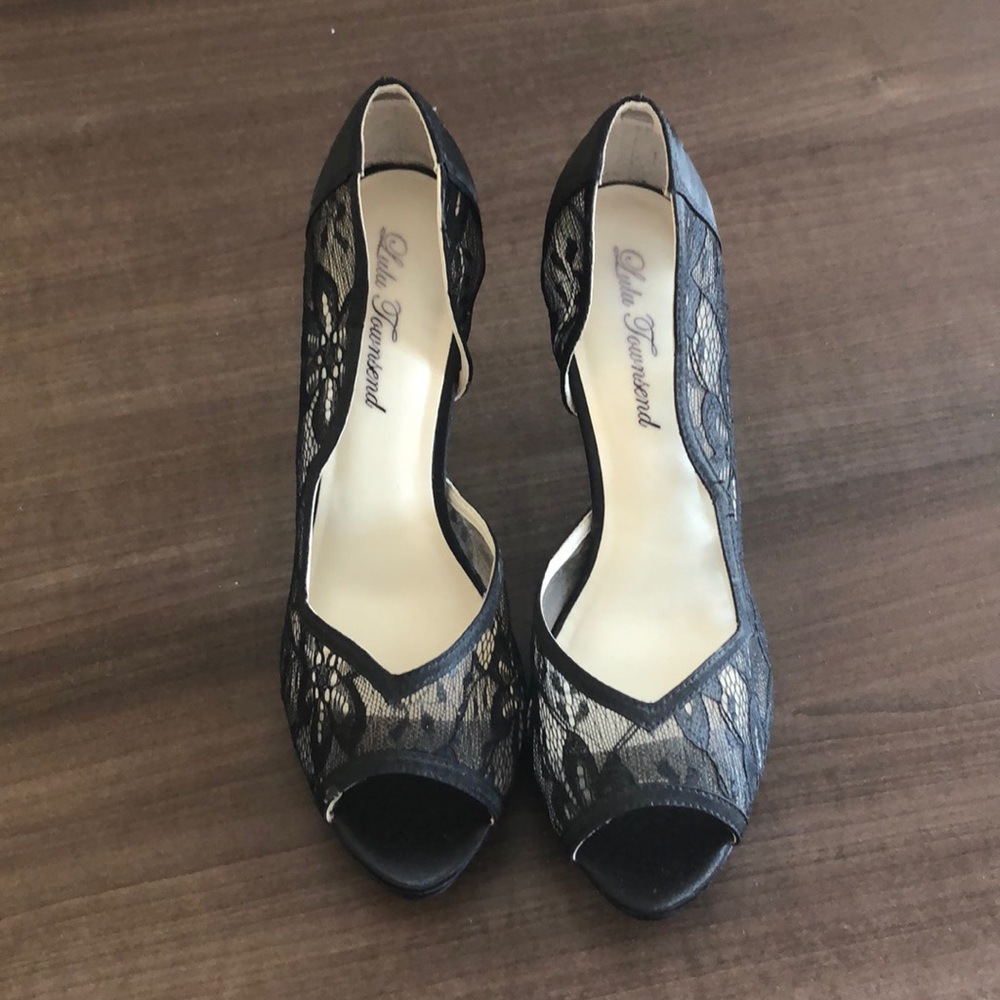 Black Lace Heels